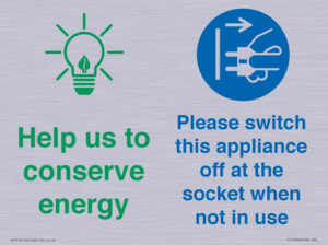 Help us to conserve energy - Unplug the kettle when finished